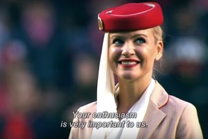 Реклама со стюардессами на футболе стала хитом интернета