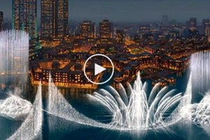 Это божественное зрелище завораживает! Фонтан в Дубае под песню Уитни Хьюстон » I Will Always Love You»!